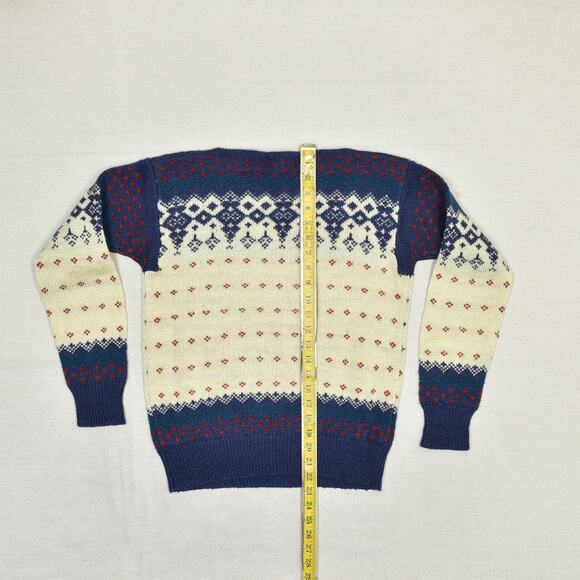 Hunters Run Women's Pullover Sweater Geometric VTG Wool Multicolor Size M - Picture 5 of 8